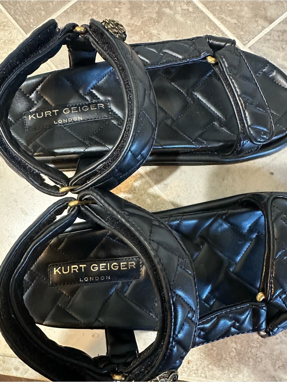 Kurt Geiger London Orson Quilted Sandals - Picture 5 of 5
